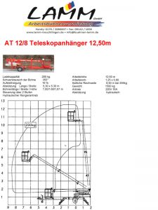 Datenblatt Teleskop-Anhänger 12,5m