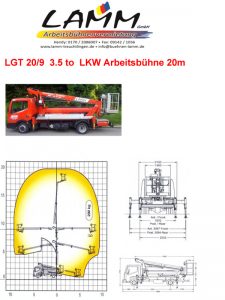 Lamm Bühne 20/9 3,5 t Datenblatt