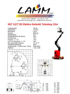 Arbeitsbühne sgt 127 3 Datenblatt